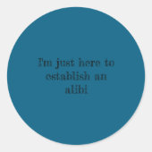 Sticker Rond Establish Alibi (Devant)