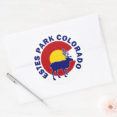 Sticker Rond Estes Park, Colorado (Enveloppe)