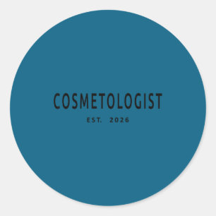 Sticker Rond Esthéticien École de beauté 2026