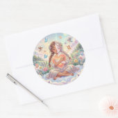 Sticker Rond Esthétique de l'amour et de la gentillesse (Enveloppe)