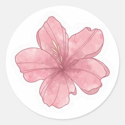 Sticker Rond esthétique estivale (Devant)