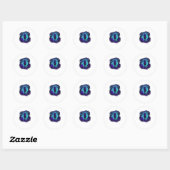 Sticker Rond Esthétique Fey Gothique Emo Goblincore Graphisme F (Feuille)