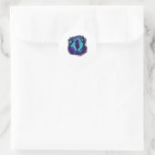 Sticker Rond Esthétique Fey Gothique Emo Goblincore Graphisme F (Sac)