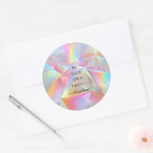 Sticker Rond Esthétique holographique (Enveloppe)
