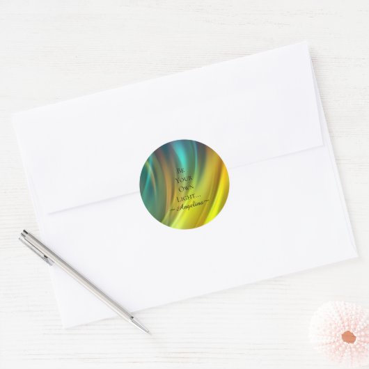 Sticker Rond Esthétique holographique (Enveloppe)