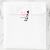 Sticker Rond Esthétique pas un magicien (Sac)