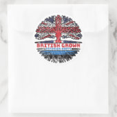 Sticker Rond Estonia Estonian British UK Tree Roots (Sac)