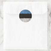 Sticker Rond Estonie (Sac)