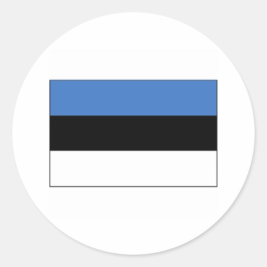 Sticker Rond Estonie FLAG International (Devant)