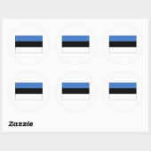 Sticker Rond Estonie FLAG International (Feuille)