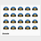 Sticker rond estonien (Feuille)
