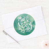 STICKER ROND ET À TOUS UNE BONNE NUIT (Enveloppe)