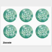 STICKER ROND ET À TOUS UNE BONNE NUIT (Feuille)