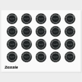 STICKER ROND ET ÊTRE MARIÉ | BÂTIMENTS DE FAVEUR (Feuille)
