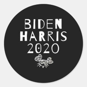 Sticker Rond Et Womens 2020 Biden Harris Déclaration politique