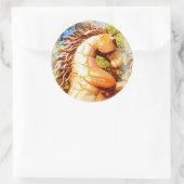 Sticker Rond étalon mustang (Sac)
