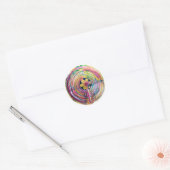 Sticker Rond Etanche Labyrinthe (Enveloppe)