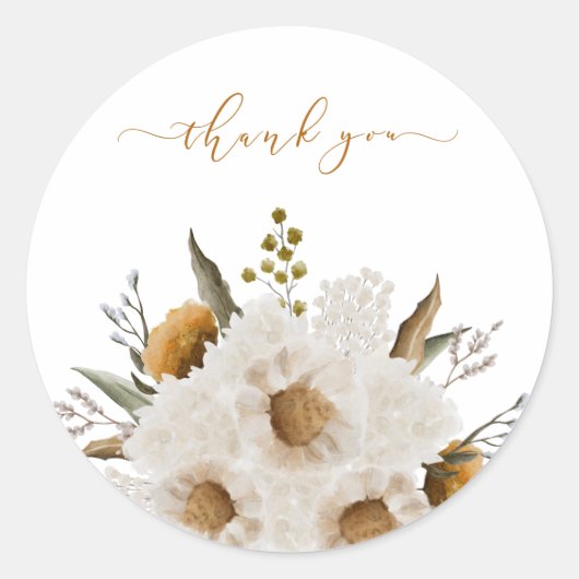 Sticker Rond Etanchéité des enveloppes florales (Devant)