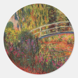 Sticker Rond Etang Lily de Monet