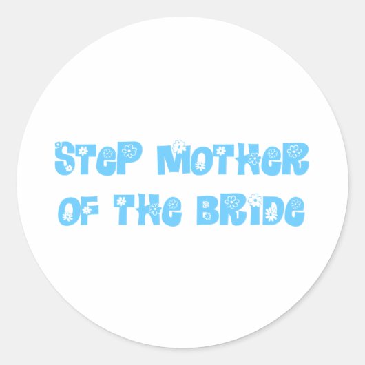 Sticker Rond Étape Mère de la mariée (Devant)