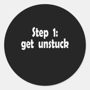 Sticker Rond Étape pour sortir de l'impasse Inspiration Navire 