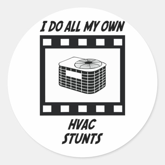 Sticker Rond Étapes HVAC (Devant)