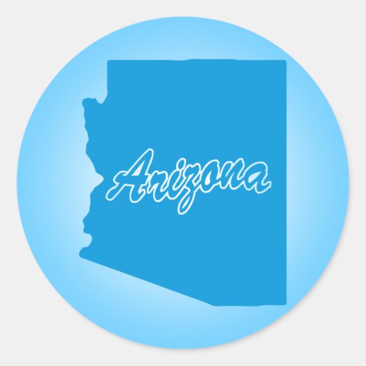 Sticker Rond État Arizona (Devant)