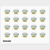 Sticker Rond État d'esprit (Feuille)