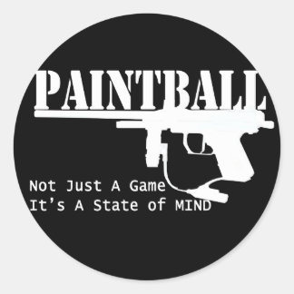 Sticker Rond État d'esprit du Paintball
