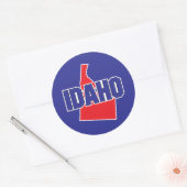 Sticker Rond État d'Idaho (Enveloppe)