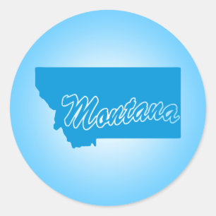 Sticker Rond État du Montana