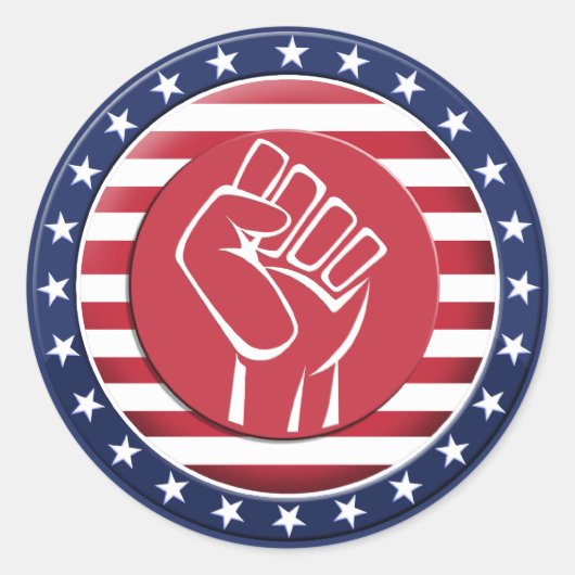 Sticker Rond Etats-Unis (Devant)