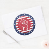 Sticker Rond Etats-Unis (Enveloppe)