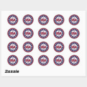Sticker Rond États-Unis 1776 - 2026 (Feuille)