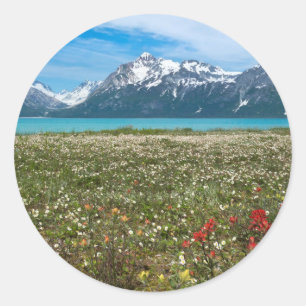 Sticker Rond États-Unis, Alaska, Glacier Bay National Park 2