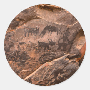 Sticker Rond États-Unis, Arizona, forêt nationale de Coconino,