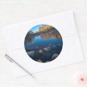 Sticker Rond États-Unis, Californie. View 2 (Enveloppe)