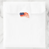 Sticker Rond États-Unis d'Amérique (Sac)