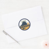 Sticker Rond États-Unis d'Amérique (Enveloppe)