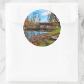 Sticker Rond États-Unis, Indiana, Cataract Falls (Sac)