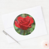 Sticker Rond États-Unis, Kansas, Red Rose (Enveloppe)