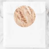 Sticker Rond États-Unis, Kansas, Wheat At Harvest Time (Sac)