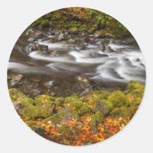 Sticker Rond États-Unis, Oregon, Columbia River Gorge, Tanner C
