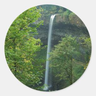 Sticker Rond États-Unis, Oregon, Parc d'État de Silver Falls