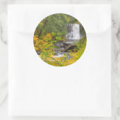 Sticker Rond États-Unis, Oregon, Silver Falls State Park 2 (Sac)