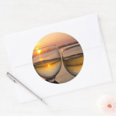 Sticker Rond États-Unis, Tennessee, Mississippi (Enveloppe)