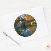 Sticker Rond États-Unis, Virginie, Blue Ridge Parkway, Mabry Mi (Enveloppe)