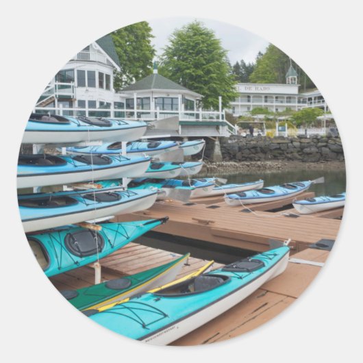 Sticker Rond États-Unis, Washington, îles San Juan (Devant)