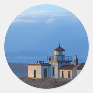 Sticker Rond États-Unis, Washington, Seattle, Puget Sound