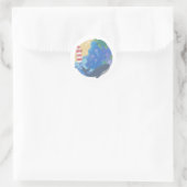 Sticker Rond Été Ocean Whale Turtle & Lighthouse (Sac)